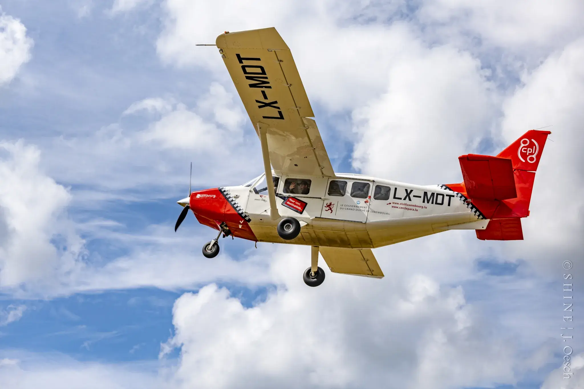 Canopy flight over the Luxembourg countryside